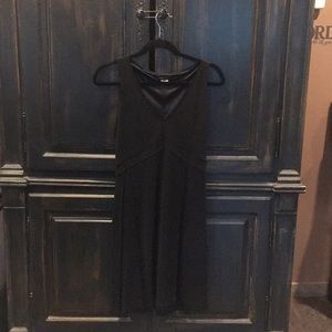 Lined, little black dress.